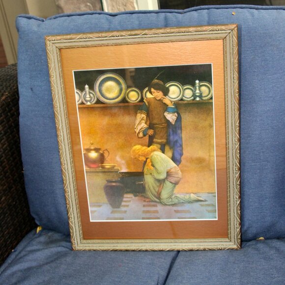 Maxwell Parrish print in wooden frame - Picture 4 of 5